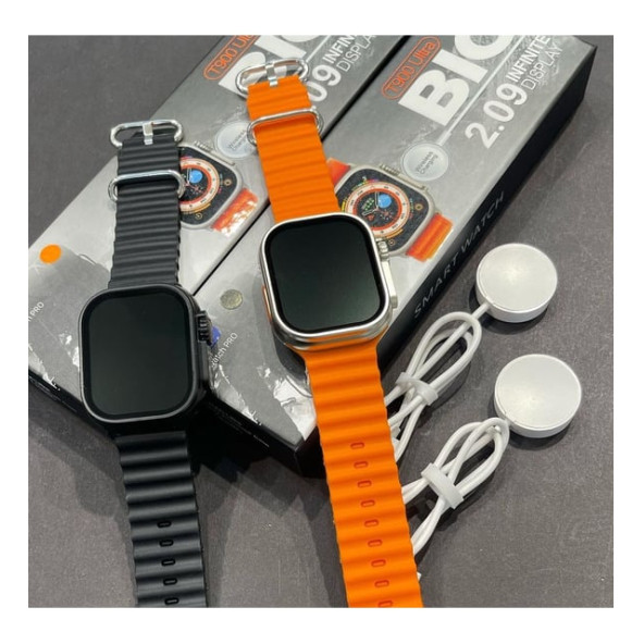 Watch9 Ultra 49mm 2,09 İnfinite Dısplay 2 Kordonlu Akıllı Saat - 4