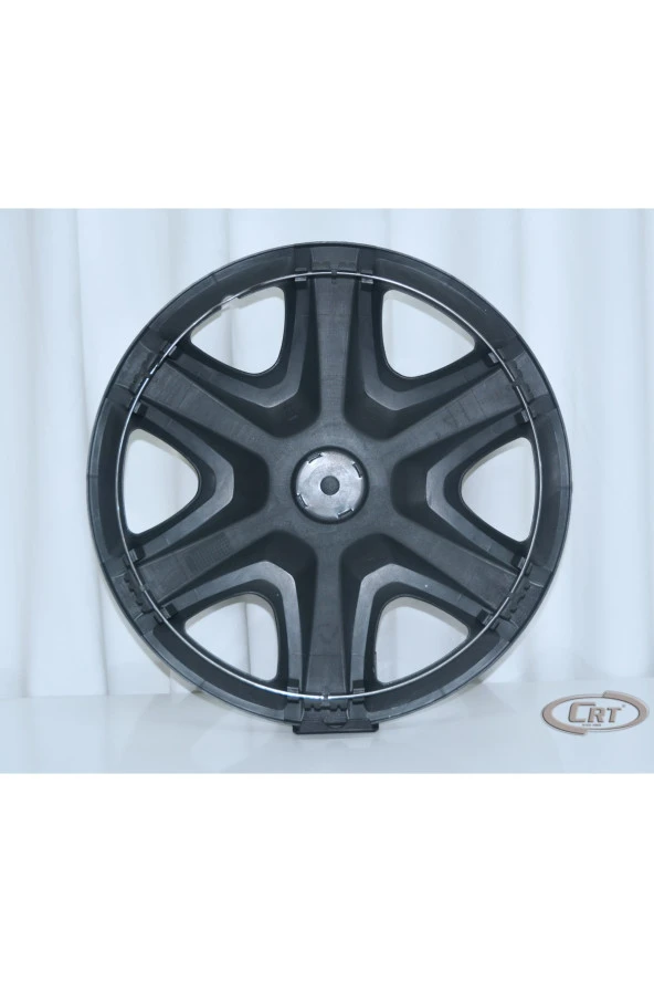 Jant Kapağı Kırılmaz 14" 5 Kol Yaprak Parlak Siyah Model Universal (Çıkartma Hediyeli) (Adet Olarak) - Resim 2