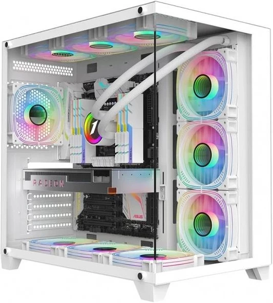 DFS Gaming WHITE MUNDO-RYZEN 5 7600X-RTX4070SUPER-B650M-1TB M.2-32GB-DDR5-OYUNCU BİLGİSAYARI