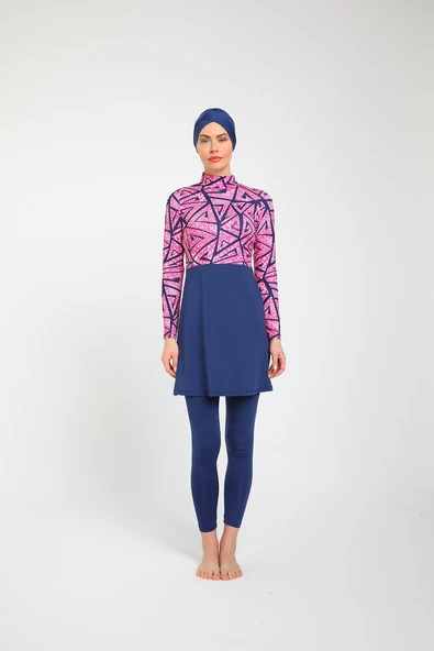 Chelly Kadın Likralı Tam Kapalı Tesettür Mayo S 3750
