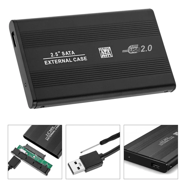 Harddisk Kutusu Ssd Hdd 2.5 Sata Usb 2.0 Gabble Gab-Hk20