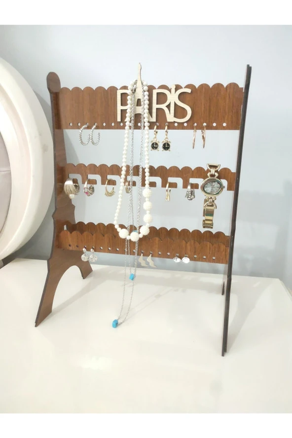 Takı Düzenleyici Takı Standı Takı Organizeri Kutusu Dekoratif Takı Standı Paris Temalı - 2