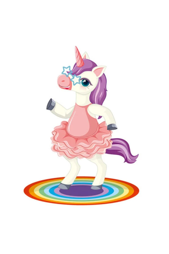 Çocuk Odası Duvar Saati Unıcorn Model Ve Unicorn Temalı Duvar Süsleri - 5