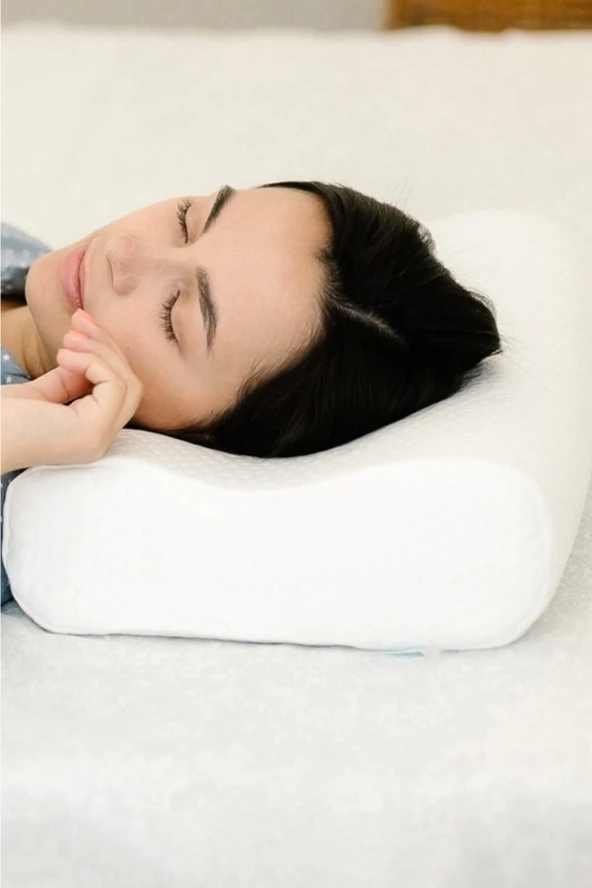 Kapitone Kılıflı Ortopedik Visko Boyun Yastığı - 3