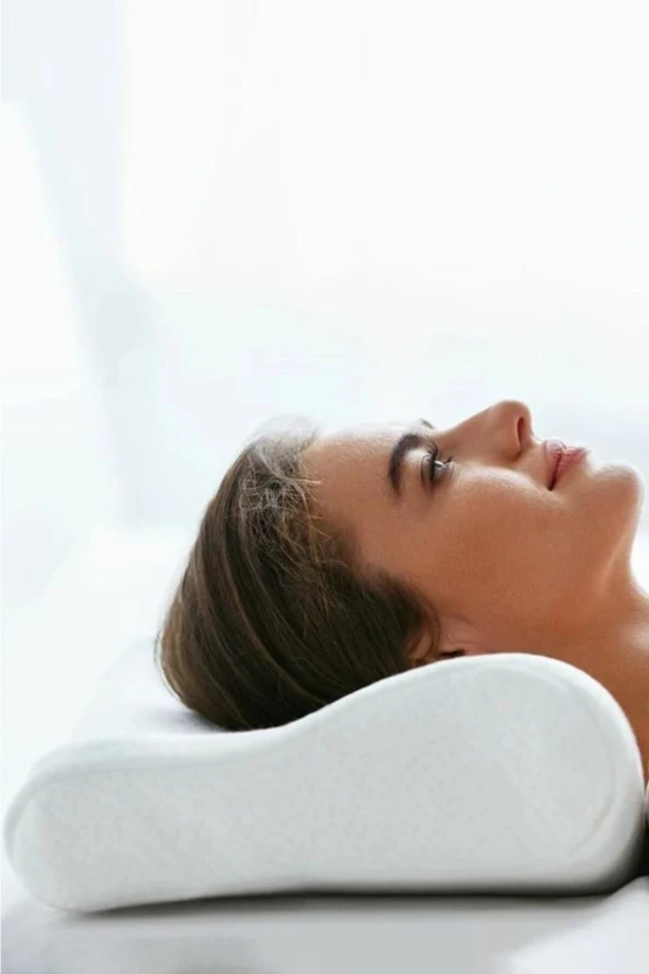 Kapitone Kılıflı Ortopedik Visko Boyun Yastığı - 5