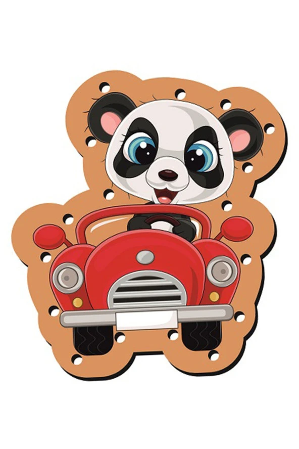 Montessori Ip Geçirme Ahşap Oyuncak Eğitici Oyuncak Delikli Renkli El Kas Zeka Geliştirici Oyuncak - 2