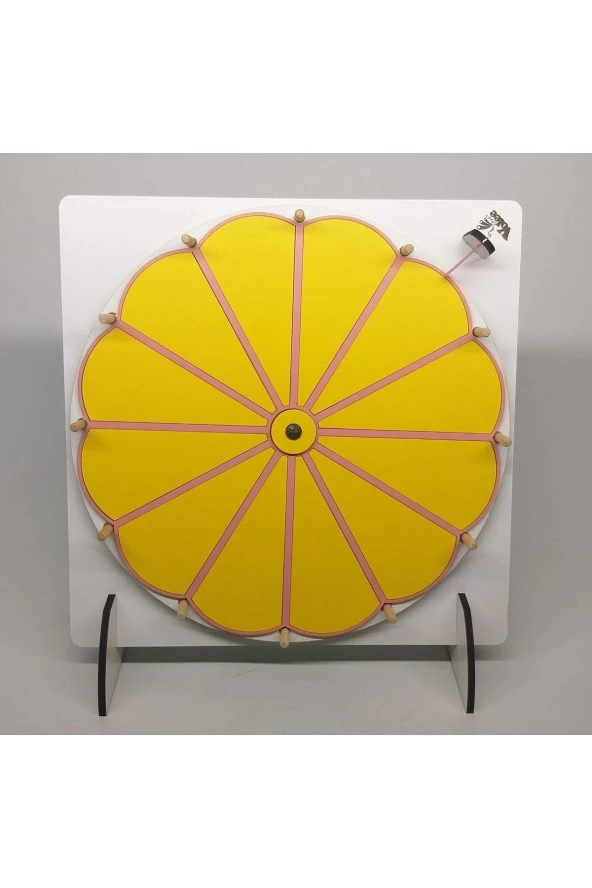 Eğitim Oyun Eğlence Çarkı- Rengarenk Yaz/sil Çarkıfelek Yazılıp Silinebilir Çarkıfelek Oyunu - 2