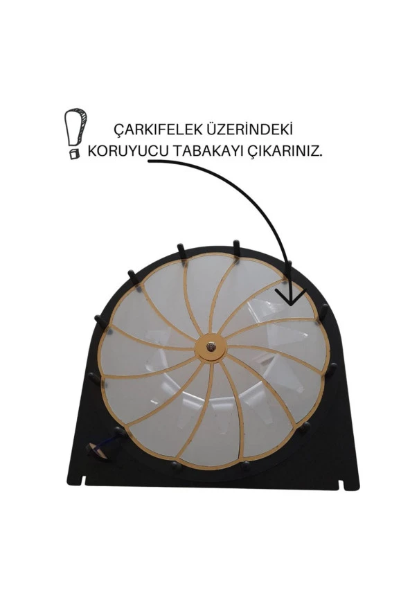 Eğitim Oyun Eğlence Çarkı- Rengarenk Yaz/sil Çarkıfelek Yazılıp Silinebilir Çarkıfelek Oyunu Aynalı - 5