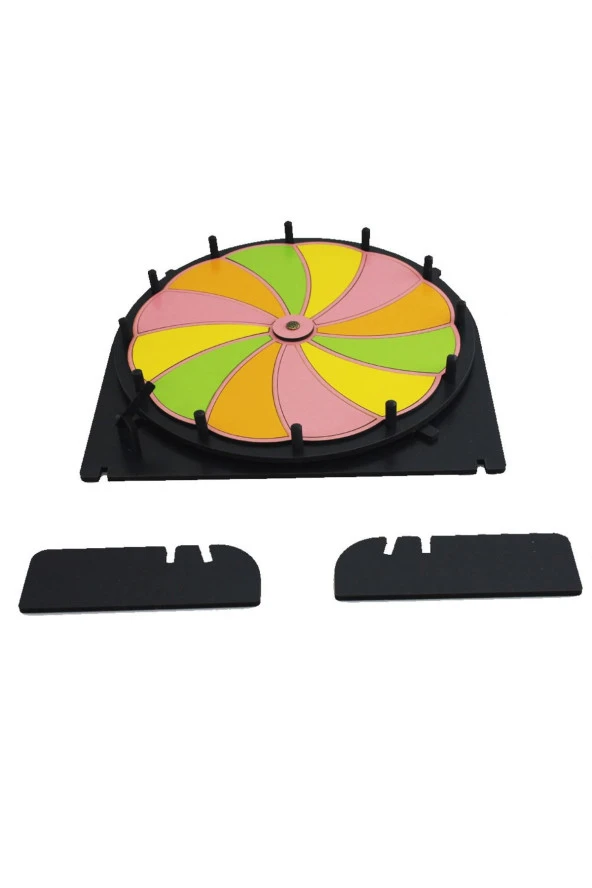 Eğitim Oyun Eğlence Çarkı- Rengarenk Yaz/sil Çarkıfelek Yazılıp Silinebilir Çarkıfelek Oyunu-renklix - 3