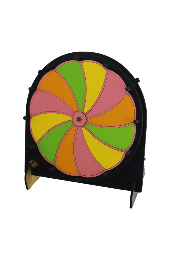 Eğitim Oyun Eğlence Çarkı- Rengarenk Yaz/sil Çarkıfelek Yazılıp Silinebilir Çarkıfelek Oyunu-renklix - 4