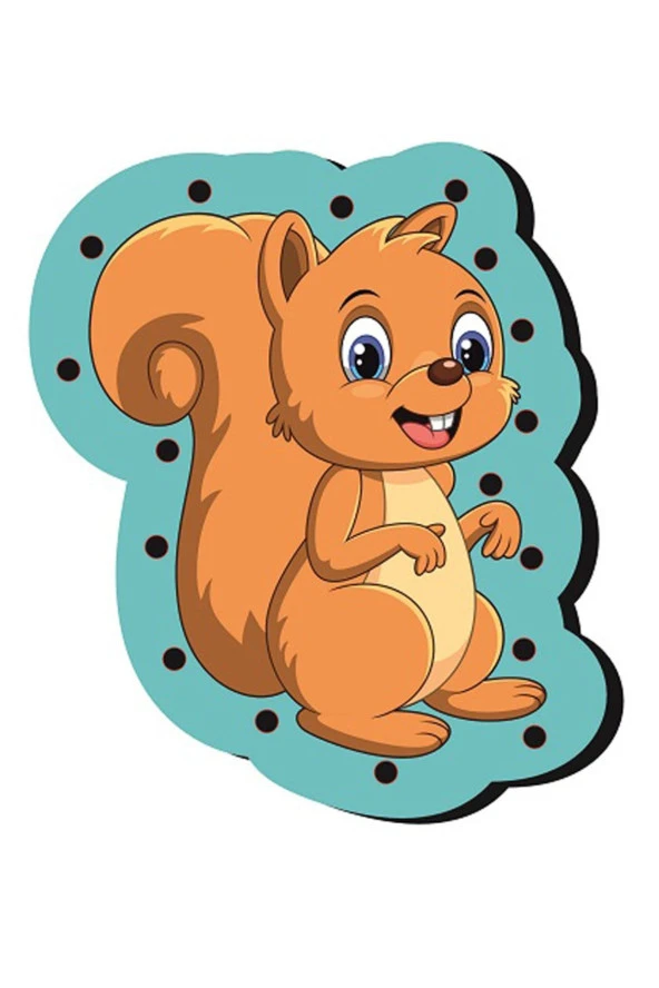 Ahşap Oyuncak Montessori Ip Geçirme Eğitici Oyuncak Delikli Renkli El Kas Zeka Geliştirici Oyuncak - 5