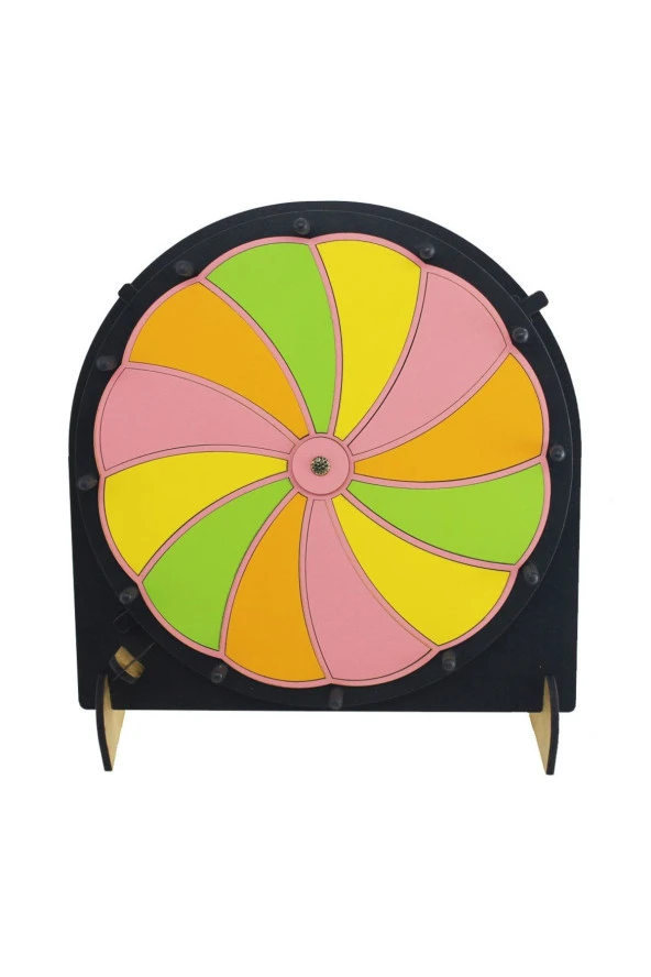 Eğitim Oyun Eğlence Çarkı- Rengarenk Yaz/sil Çarkıfelek Yazılıp Silinebilir Çarkıfelek Oyunu-renklix - 5