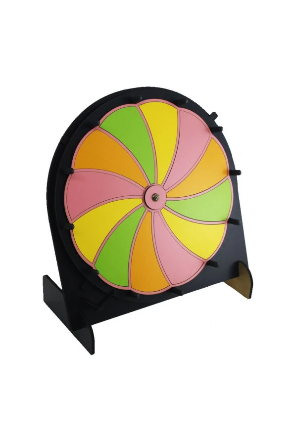 Eğitim Oyun Eğlence Çarkı- Rengarenk Yaz/sil Çarkıfelek Yazılıp Silinebilir Çarkıfelek Oyunu-renklix - 6