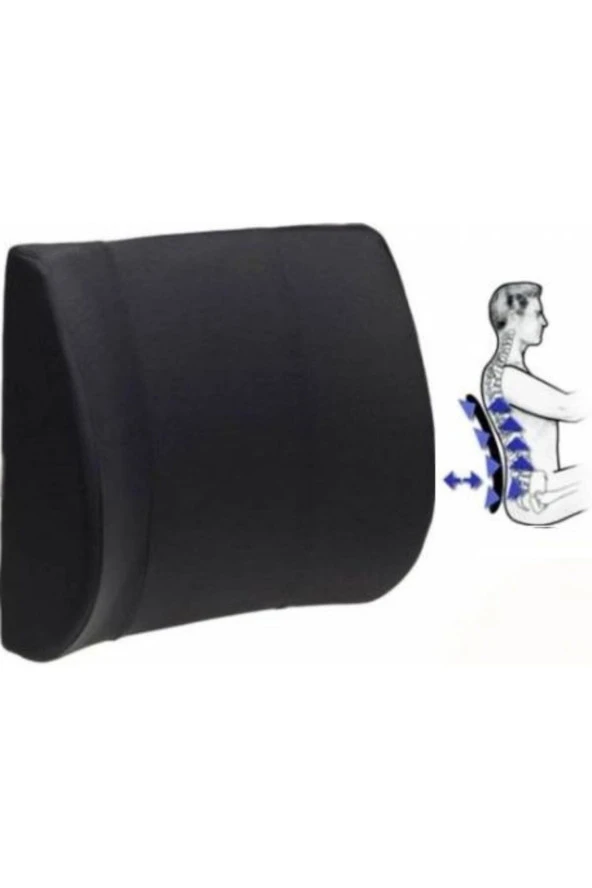 Conseptplus Ofis Koltuk Sandalye Bel Destek Yastık Minderi Ortopedik Sırt Dayama Yastığı - 2