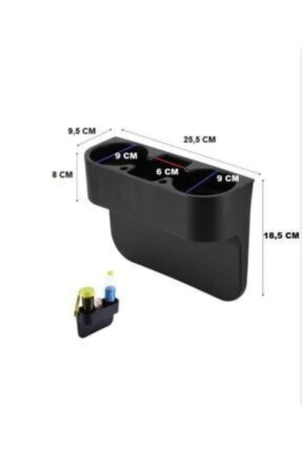 Oto Araç Araba Koltuk Arası Koltuk Arkası Bardaklık Organizer - 2