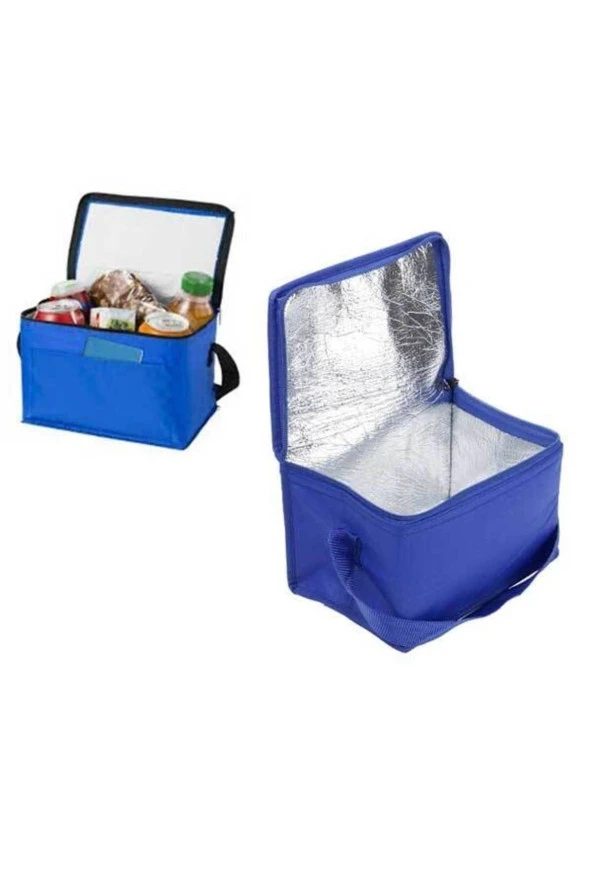 Termos Çanta Ve 2 Adet Buz Aküsü Soğuk Sıcak Yalıtımlı 21 Lt. Araç Oto Piknik Kamp Plaj Omuz Çantası - 2