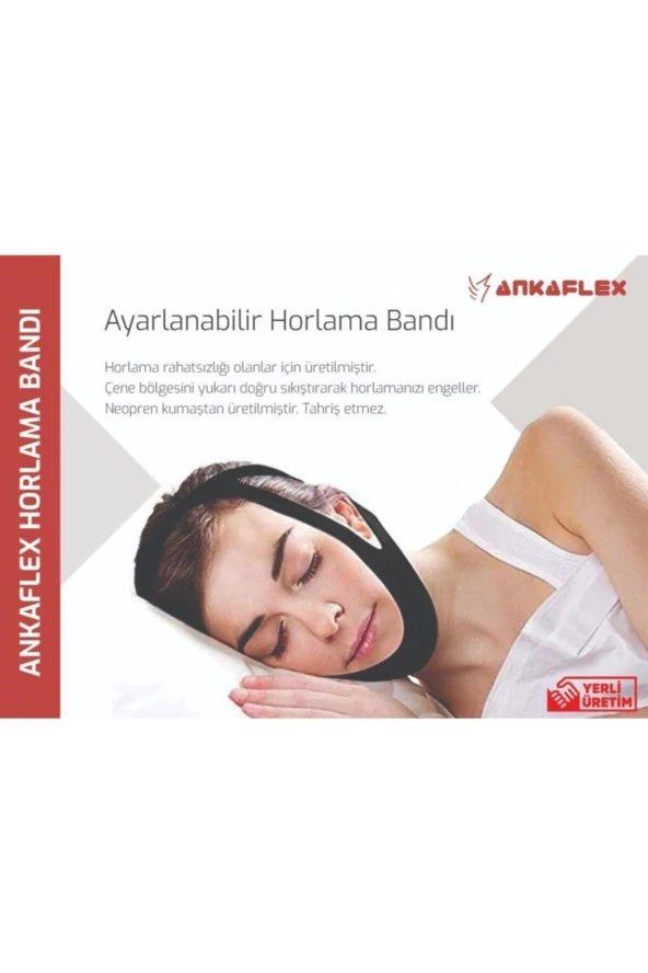 Horlama Önleyici Kemer Yüz Gerdirme Çene Bandı Uyku Apnesi Aparatı Kafa Bandı Uyku Maskesi Mask - 2