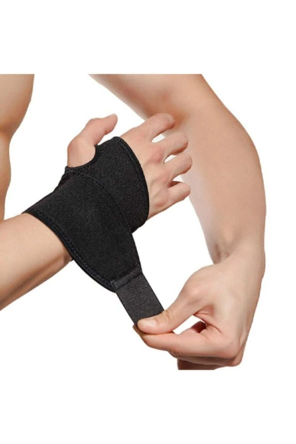 El Bilek Bandajı - Bandaj Bilekliği - Ayarlanabilir Parmaklı El Bilekliği-1 Adet - 4