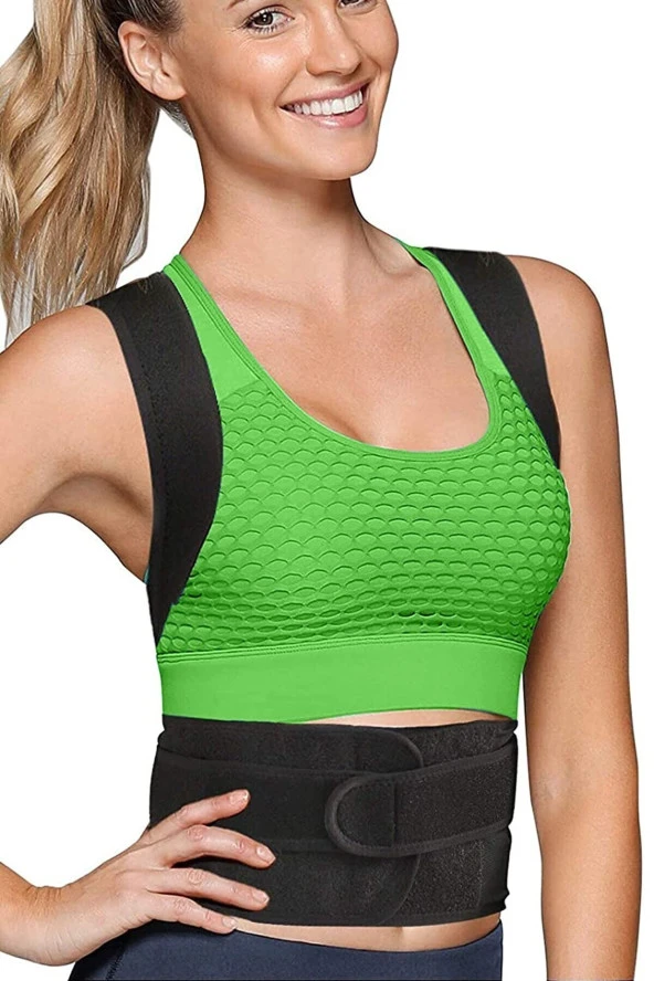 Medikal Balenli Dik Duruş Sırt Korsesi Kamburluk Önleyici Korse Sırt Omuz Dik Durmak Için Spor Korse - 3