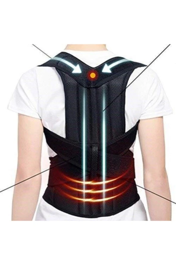 Dik Duruş Korsesi Erkek Bayan Duruş Düzeltici Korse Skolyoz Sırt Korsesi Omurga Düzeltici Sırt Korse - 2