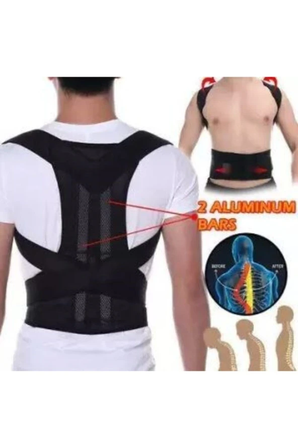 Dik Duruş Korsesi Sırt Desteği Omurga Düzeltici Bel Sırt Omuz Korsesi Duruş Düzeltici Korse - 2