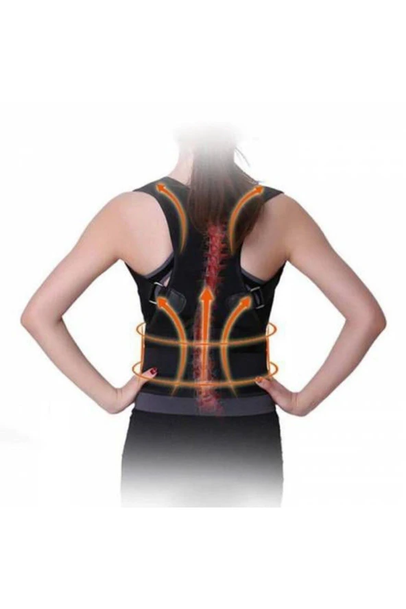 Dik Duruş Korsesi Kadın Erkek Bel Sırt Düzeltici Dik Durmak İçin Korse Aparatı - 3