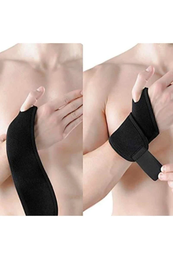 El Bilek Bandajı - Bandaj Bilekliği - Ayarlanabilir Parmaklı El Bilekliği-1 Adet - 3