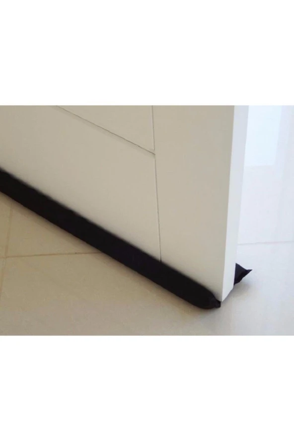 Kapı Altı Rüzgar Soğuk Önleyici Sünger Çift Taraflı Kapı Altı Rüzgarlık Rüzgar Önleyici-siyah - 3