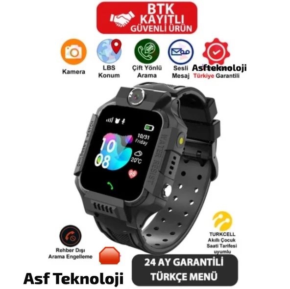 Lbs Konumlu Akıllı Çocuk Takip Saati Sim Kartlı Arama, Kameralı, Gizli Dinleme - 2