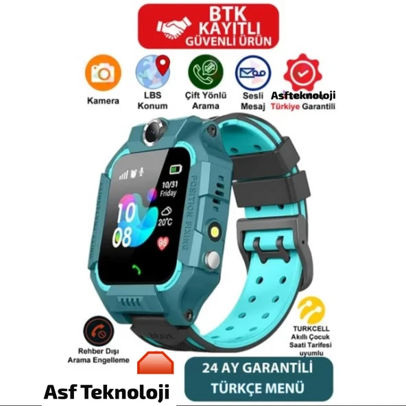 Lbs Konumlu Akıllı Çocuk Takip Saati Sim Kartlı Arama, Kameralı, Gizli Dinleme