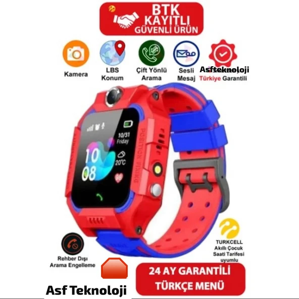 Lbs Konumlu Akıllı Çocuk Takip Saati Sim Kartlı Arama, Kameralı, Gizli Dinleme - 5