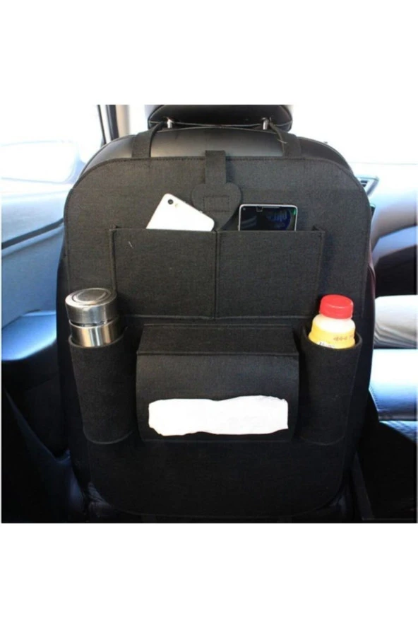 Bagaj Düzenleyici Araba Organizer Oto Araç Bagaj Içi Fileli Eşya Düzenleyici Çanta Seti - 4
