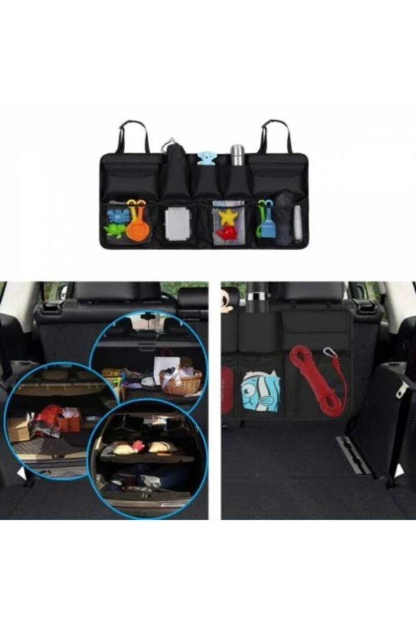 Oto Araç Araba Bagaj Düzenleyici Toplayıcı Bagaj Organizer Bagaj - 2