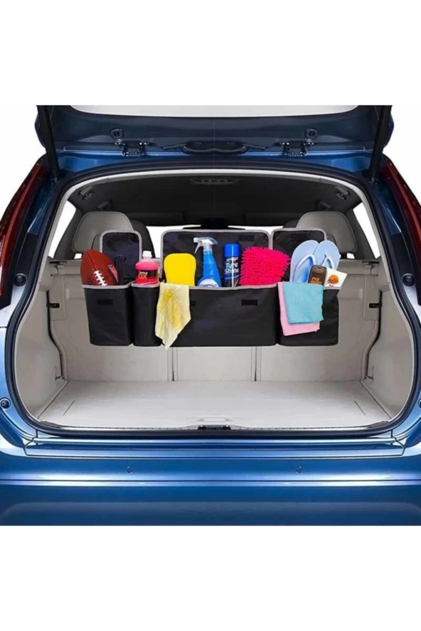 Araba Oto Bagaj Düzenleyici Organizer Araç Içi Çanta Araç Bagaj - 4
