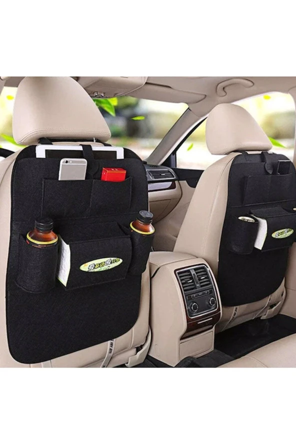 Araba Koltuk Arkası Eşya Düzenleyici Organizer Araç Içi Oto Aksesuar Koruyucu Kılıf-2 Adet
