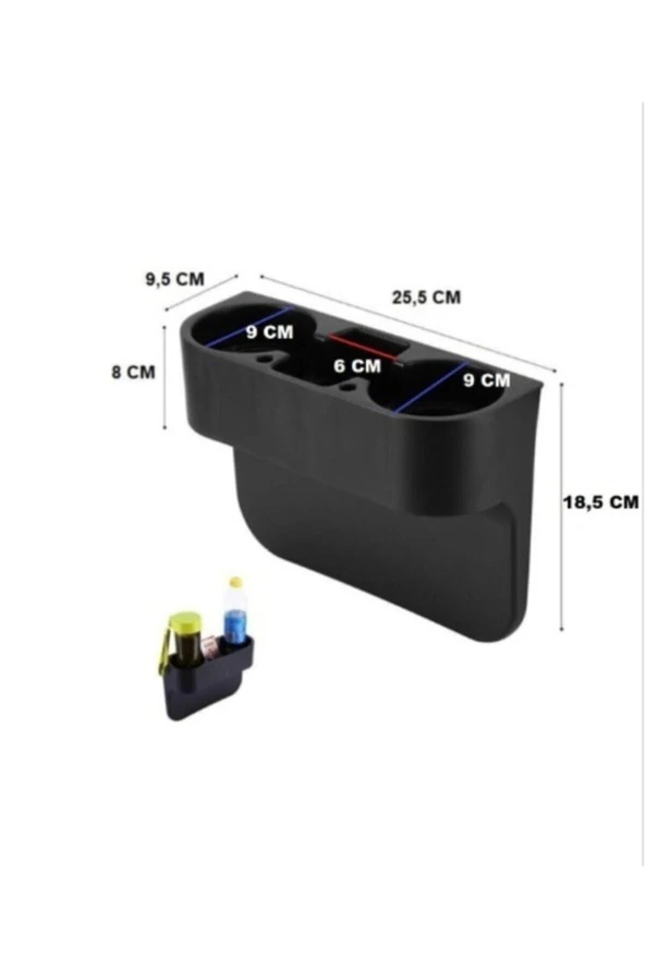 Araç Içi Koltuk Yanı Arası Bardak Tutucu Ve Koltuk Başlığı Bardaklık - 3