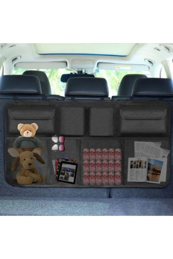 8 Cepli Oto Bagaj Eşya Düzenleme Çantası, Araç Içi 8 Cepli Bagaj