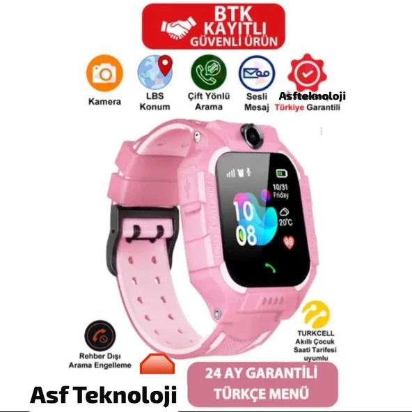 Lbs Konumlu Akıllı Çocuk Takip Saati Sim Kartlı Arama, Kameralı, Gizli Dinleme - 3