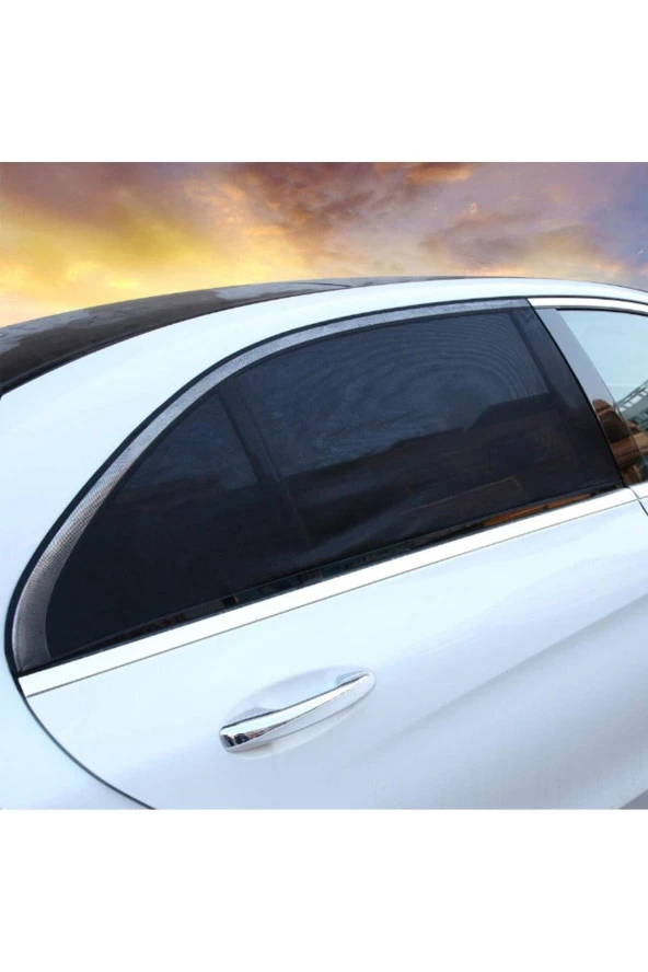 Araç Oto Yan Cam Perdesi Araba Arka Güneşlik Araç Anne Bebek Emzirme Perde Arka Koltuk Güneşlik-1 - 2