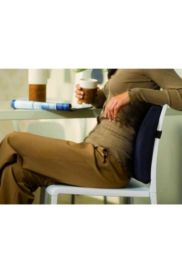 Ortopedik Bel Sırt Minderi Araba Ofis Sandalye Minderi Sandalye Yastığı- Bel Sırt Minderi Yastığı - 4