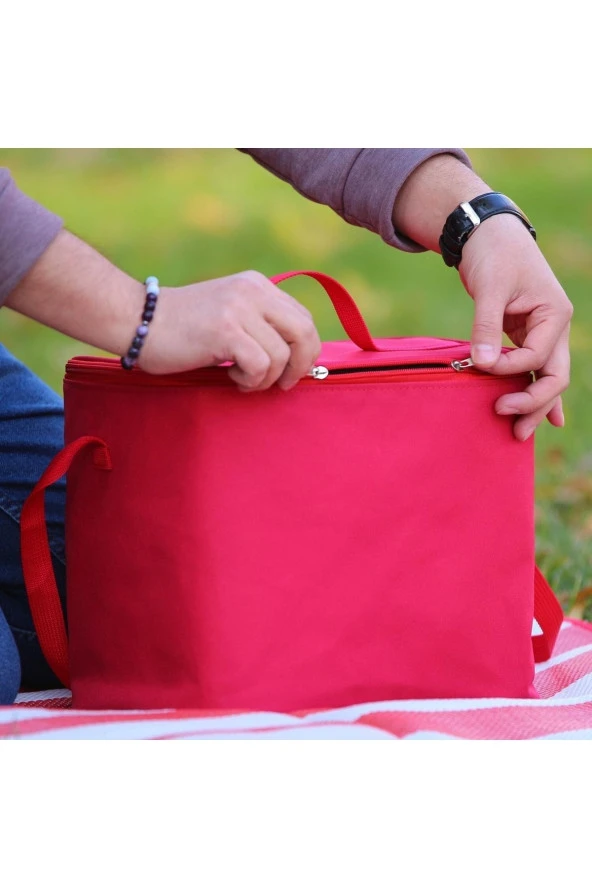 Soğuk Tutucu Yalıtımlı Termos Çanta 24 Lt Kamp Piknik Plaj Için Serin Tutucu Oto Araç Termos Çanta - 4