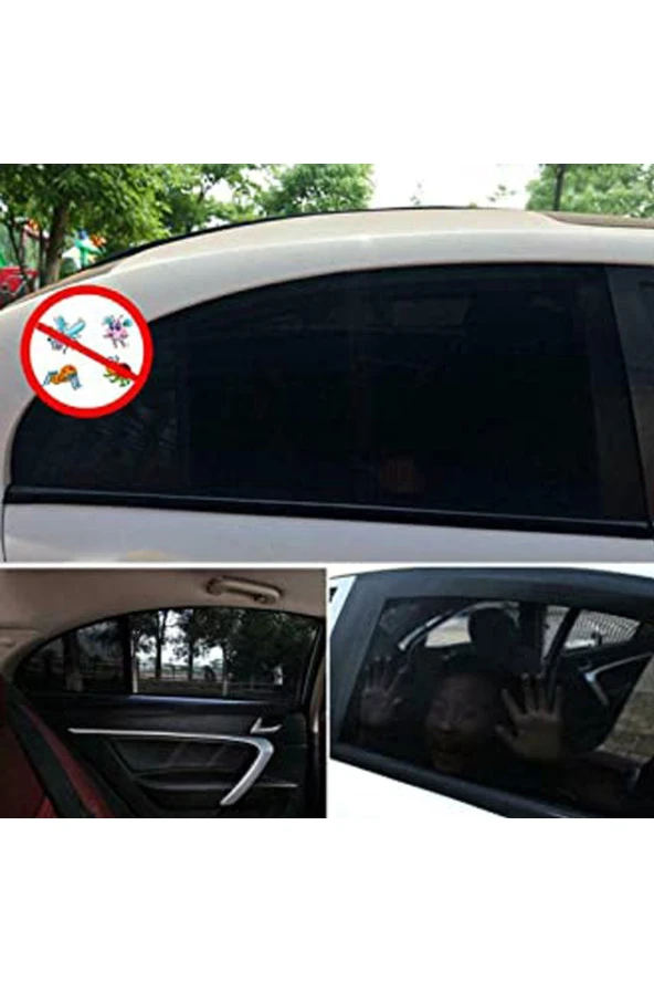 Araç Oto Yan Cam Perdesi Araba Arka Güneşlik Araç Anne Bebek Emzirme Perde Arka Koltuk Güneşlik-2 - 2