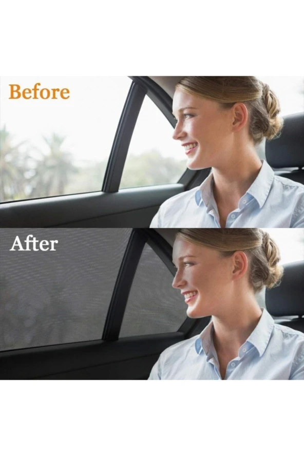 2 Adet Araba Oto Yan Cam Güneşlik Örtü Perde Kılıf Güneşliği Araba Araç Arka Yan Cam Için Güneşlik - 5