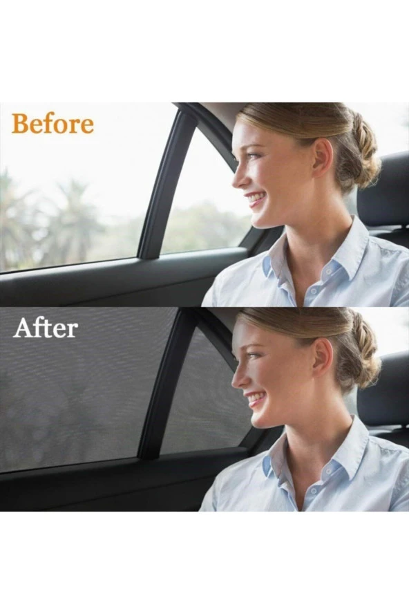 2 Adet Oto Yan Cam Perdesi Araba Arka Güneşlik Araç Anne Bebek Çocuk Perde Araç Içi Emzirme Örtüsü - 5