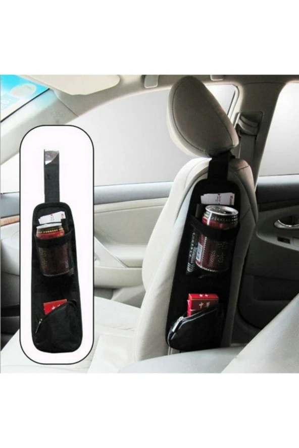 Araç Içi Koltuk Kenarı Eşya Düzenleyici Telefon Tutucu Çanta - 3