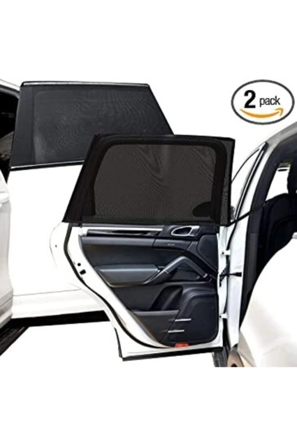 2 Adet Araba Oto Yan Cam Güneşlik Örtü Perde Kılıf Güneşliği Araba Araç Arka Yan Cam Için Güneşlik - 2