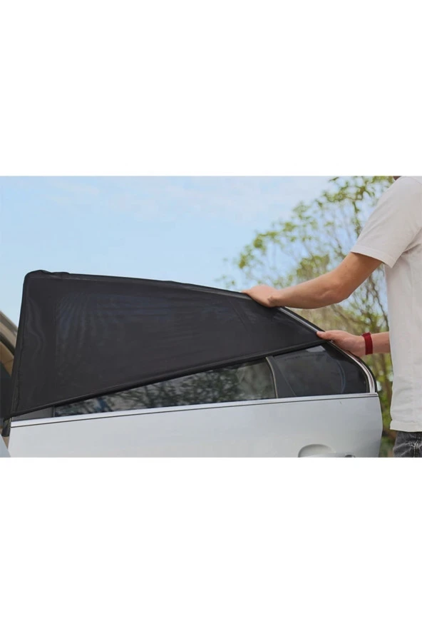 Araç Oto Güneşlik Perde Araba Yan Cam Perdesi Güneş Önleyici Araç Içi Güneşliği - 2