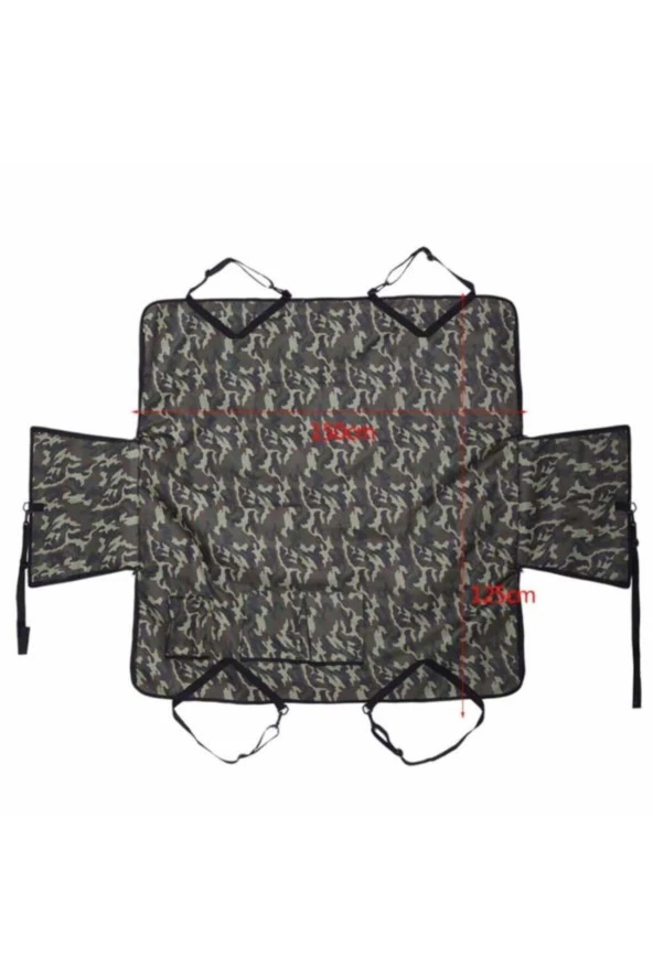 Sıvı Geçirmez Köpek Yatağı Araç Oto Içi Kamuflaj Desen Köpek Örtüsü - 3