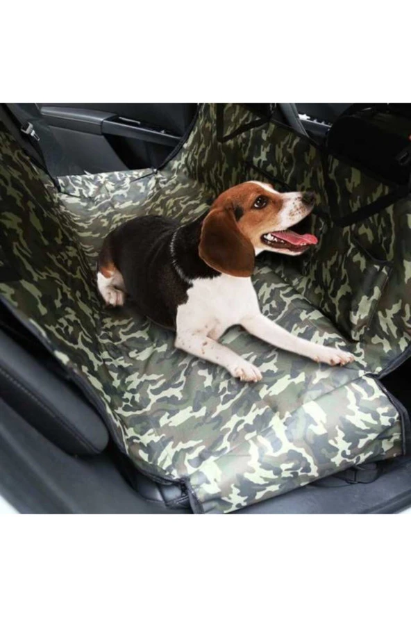 Sıvı Geçirmez Kamuflaj Desenli Araç Içi Koltuk Kedi Köpek Örtüsü