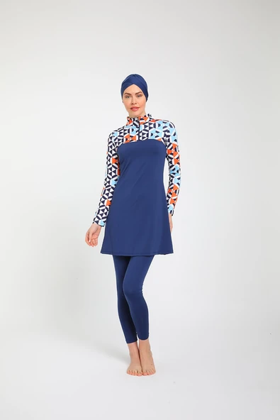 Chelly Kadın Likralı Tam Kapalı Tesettür Mayo S 3755 - 2
